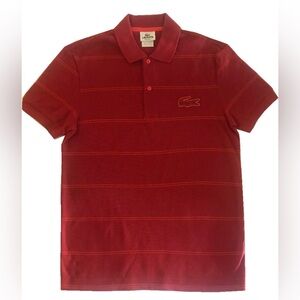 Lacoste Men's Polo Shirt in Deep Red